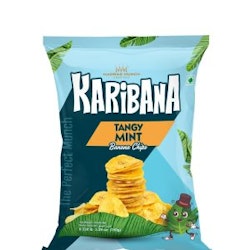 Karibana Banana Chips Tangy Mint (Madras Munch) 150g