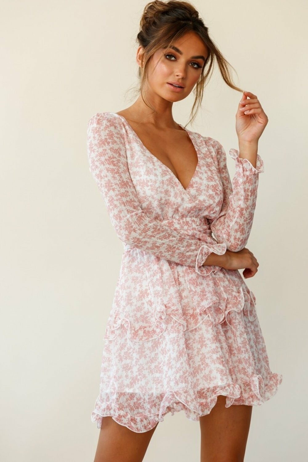 Pink Floral Midi Dress | Wedding Guest Dress Ideas | Napa Valley Outfits