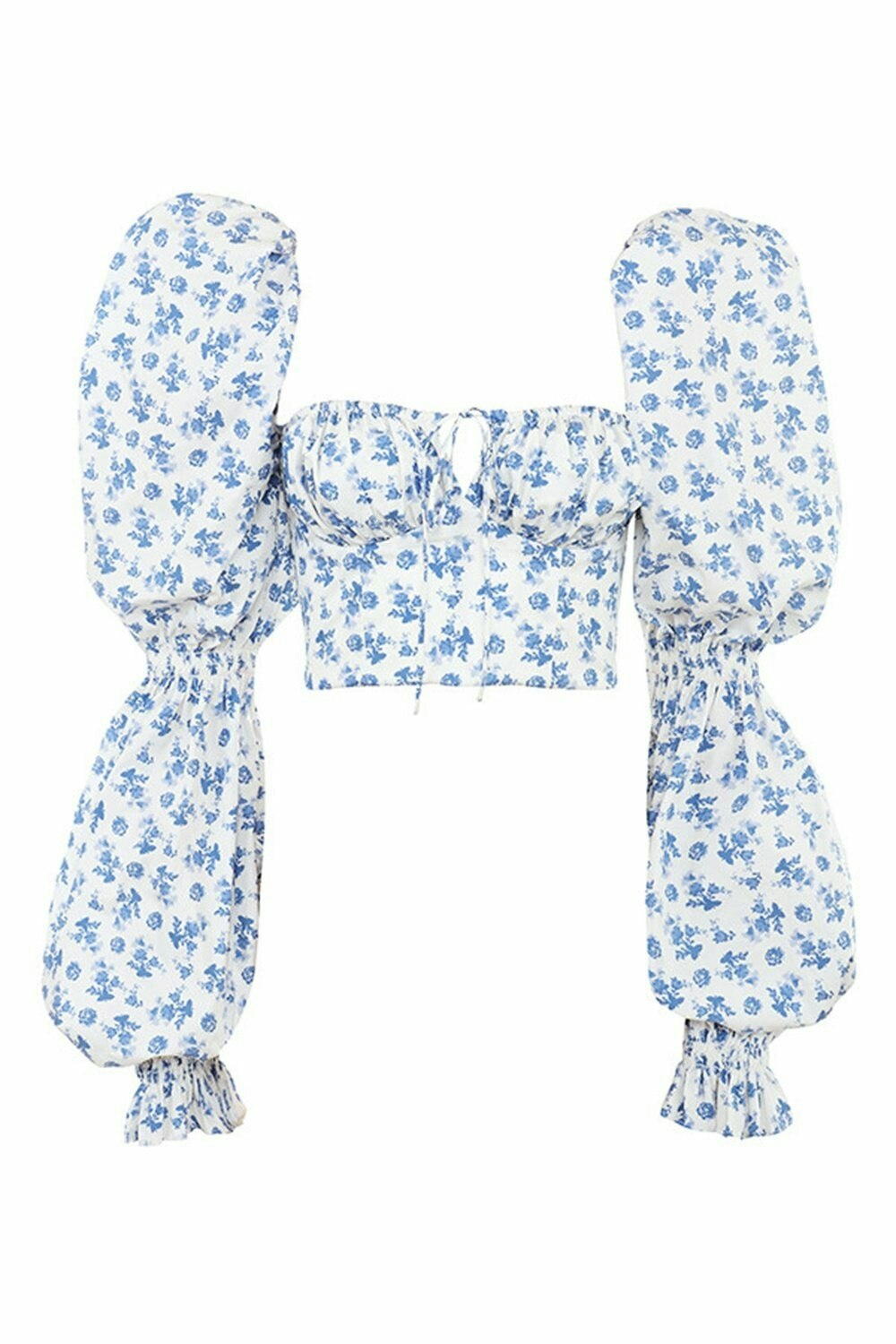 Ines Top - Blue/White