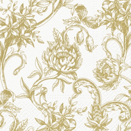 Servett BAROQUE FLOWERS GOLD