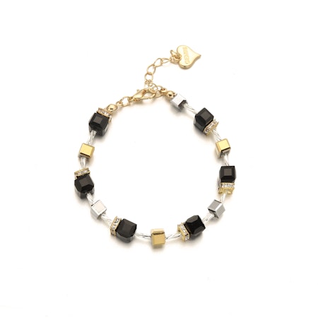 GEMINI by HELEN Armband Stenar Svart