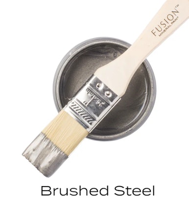 Fusion Mineral Paint, Metallic Brushed Steel 37 ml