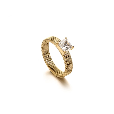 GEMINI by HELEN ring m klar sten
