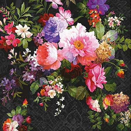 Servett ROSES ON VELVET
