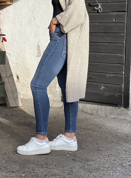 Jeans Love m. hjärta knappar