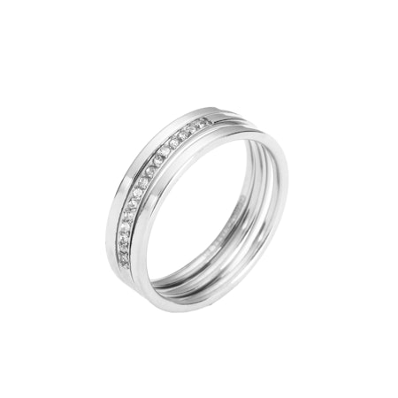 GEMINI by HELEN ring m. strass silver