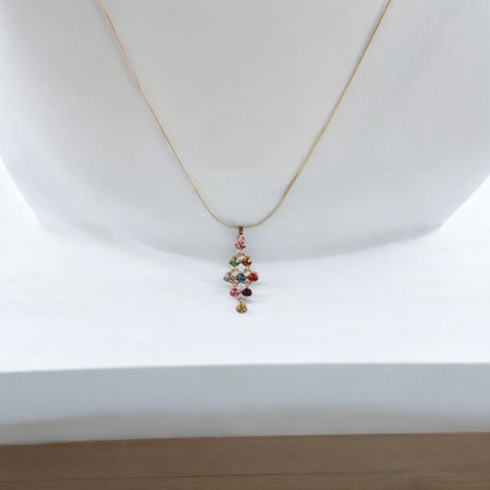GEMENI by HELEN halsband flerfärgad strass