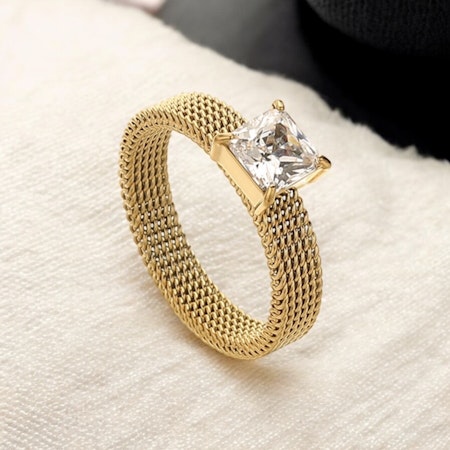 GEMINI by HELEN ring m klar sten