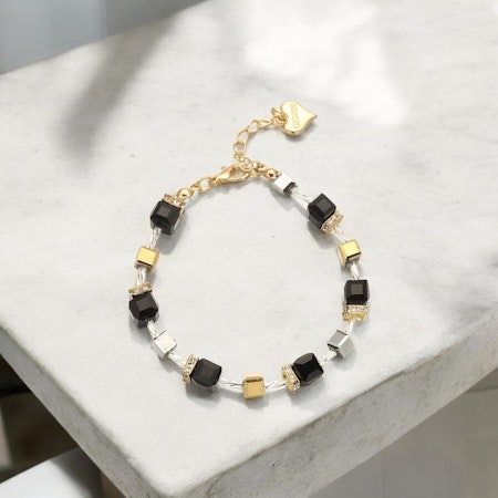 GEMINI by HELEN Armband Stenar Svart
