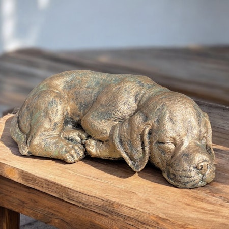 Betongfigur - Labrador guld