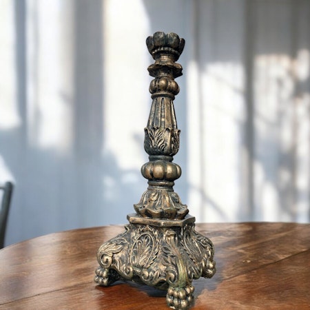 Betongfigur - Ljusstake guld