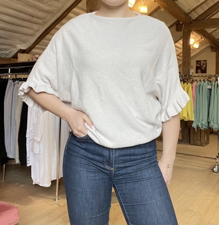 Stickad Topp Louise Beige