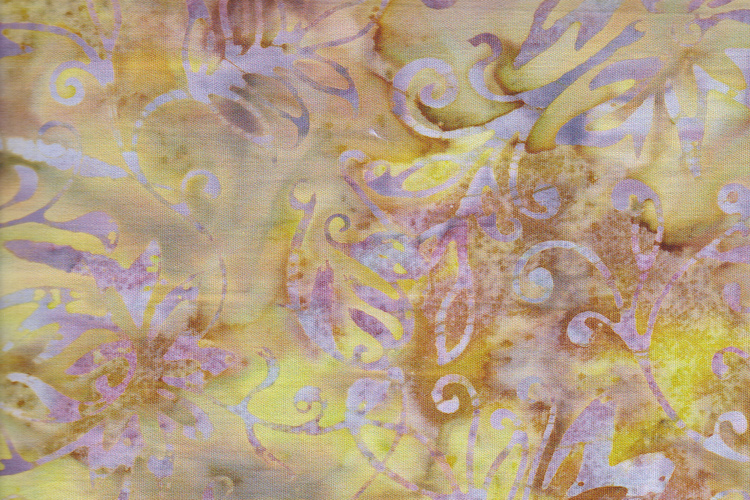 Brun & gul med lila tryck
