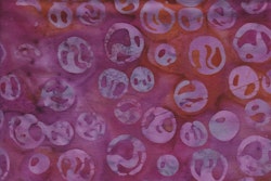 Red lilac with light purple print, circles