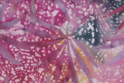 Stuvbit! Flerfärgat dubbeltryck i lilarosa, 60 cm på 275 cm bredd