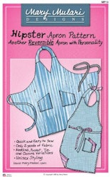 Hipster Apron Pattern. Mönster på förkläde