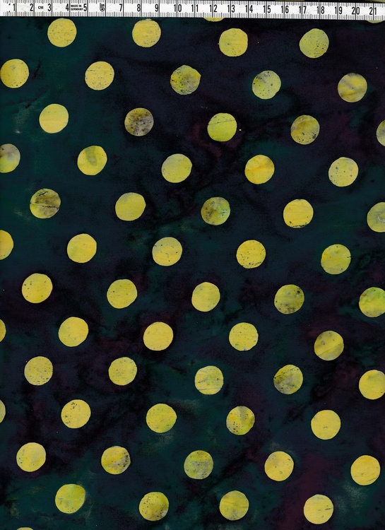 Mystisk mörk bakgrund med gula prickar.  Balibatik