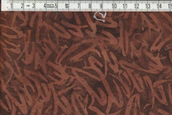 Bruna krumelurer på brunmelerad bakgrund. Bomullstyg 110 cm
