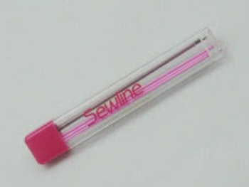 Extra stift till stiftpennan, 0,9 mm,  3*3 färger i vit, svart & rosa, från Sewline