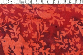 Fräsht tyg i rött & orange.Bredd 210 cm