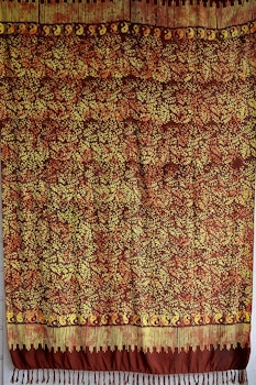 Sarong Batik / tyg viskos. Ca 115 x 160 cm + fransar