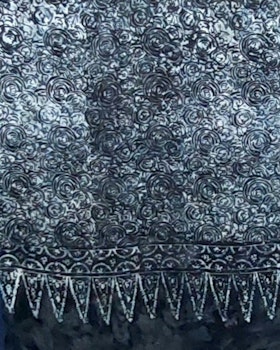 Sarong Batik / tyg viskos.  Ca 110 x 175 cm utan fransar