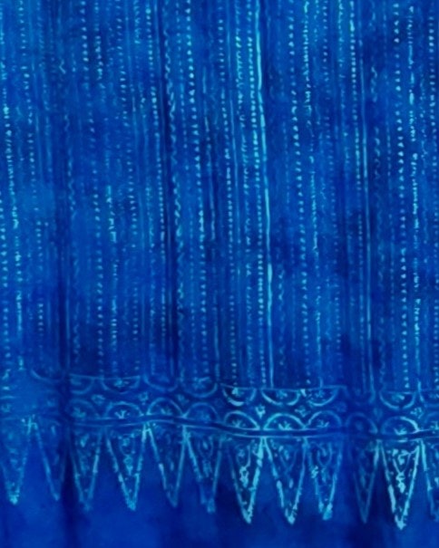 Sarong Batik / tyg viskos.  Ca 110 x 175 cm utan fransar