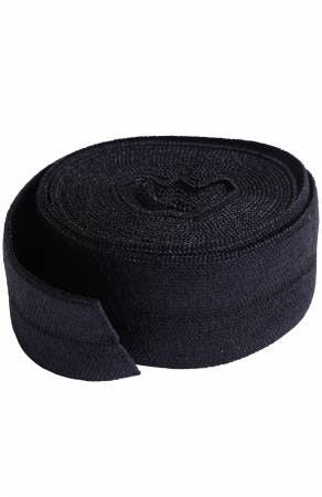 Fold-over Elastiskt kantband. 2 yard lång, 3/4 inch bred, svart. Från By Annie
