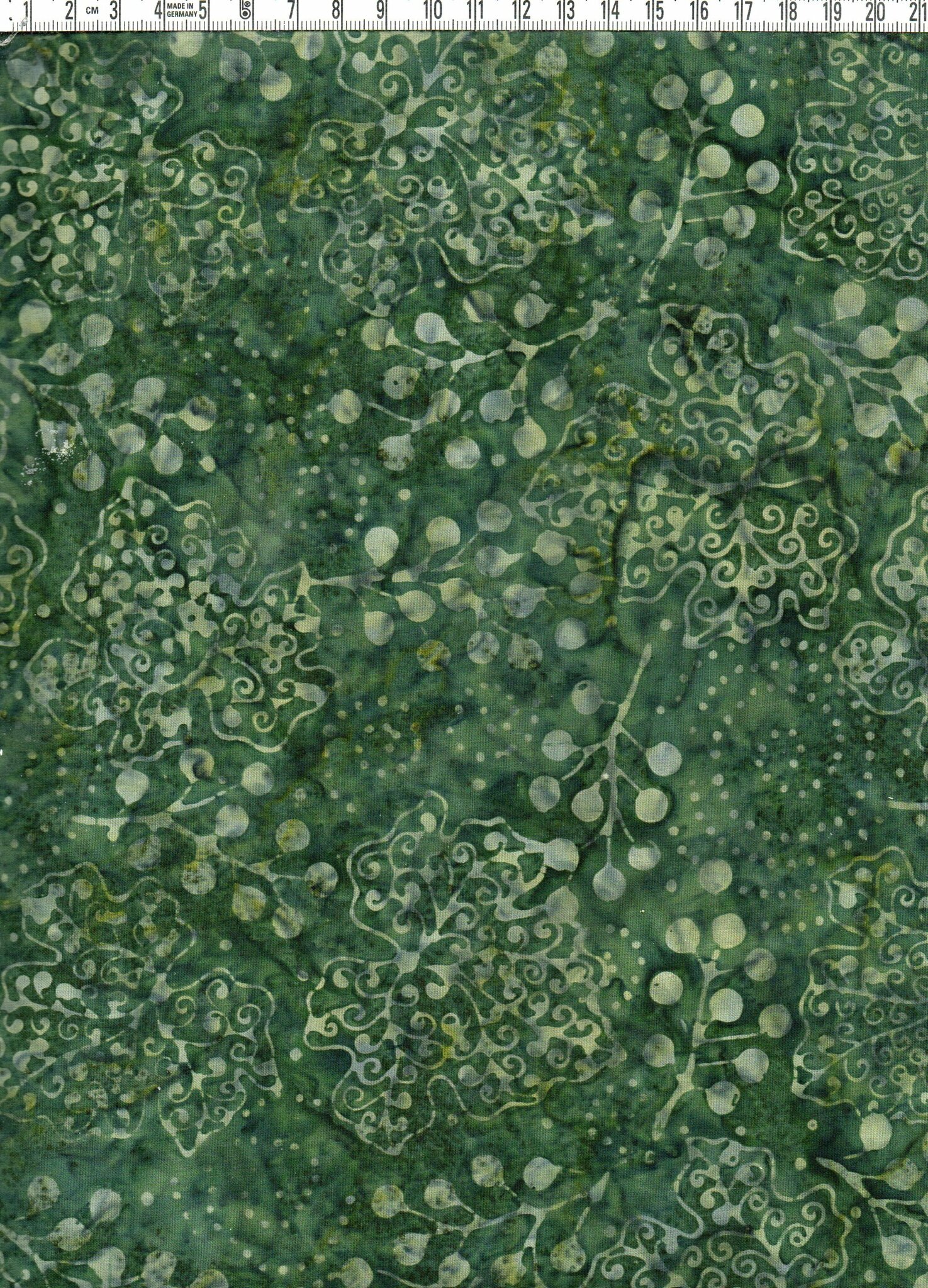 Fylliga, flödiga gröna färgtoner Bomull 110 cm.
