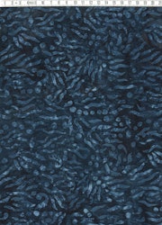 Mörkblå botten och blå mojänger. Perfekt till alla er som ääälskar blått. Batik bomull