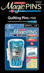 Quilting pins, Magic pins, 0,5 mm*48 mm, blått handtag. 50 st. Taylor Seville