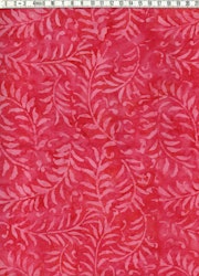 Röd-cerise. Samma mönster på tyg 3603-3608.  Batik bomull 110 cm
