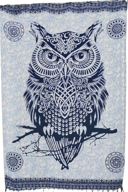 Sarong Screentryckt / tyg viskos.  Ca 110 x 160 cm plus fransar