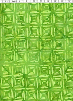 Limegrönt och ljusgrönt.  Batik bomull 110 cm