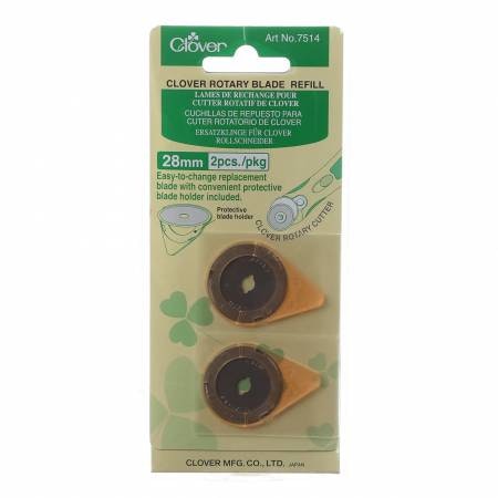 28 mm extra skärblad i 2-pack, från Clover