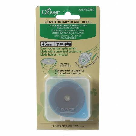 45 mm extra skärblad i 5-pack, från Clover