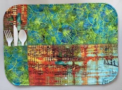 Easy peasy placemats with pockets. Mönster från Cut Loose Press