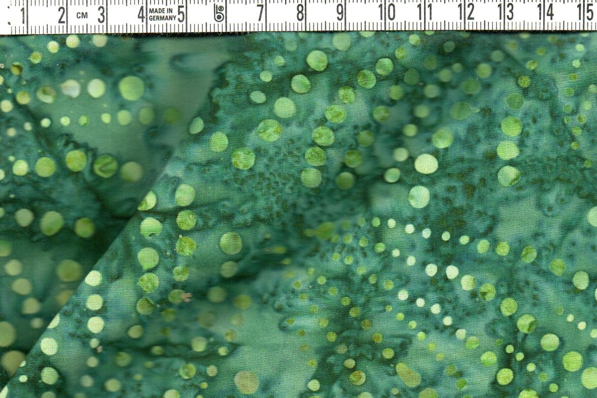 "Green explosion". Batik bomull 110 cm