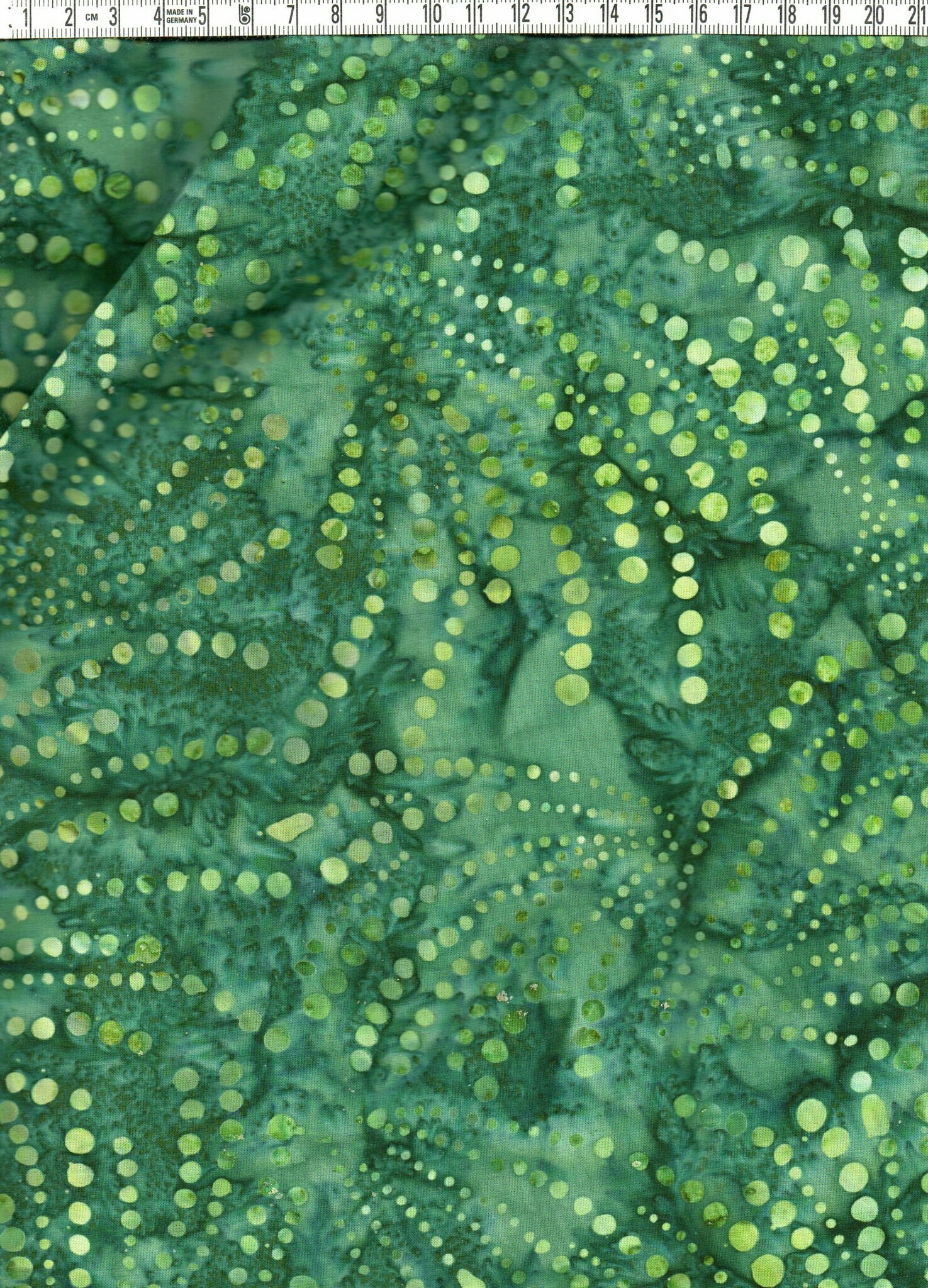 "Green explosion". Batik bomull 110 cm