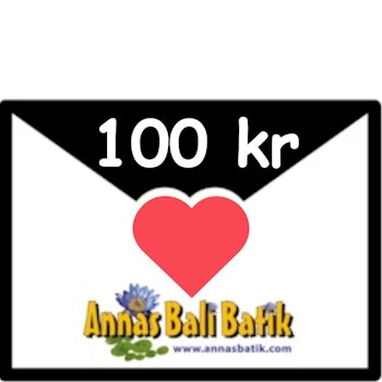 Presentkort, 100 kr