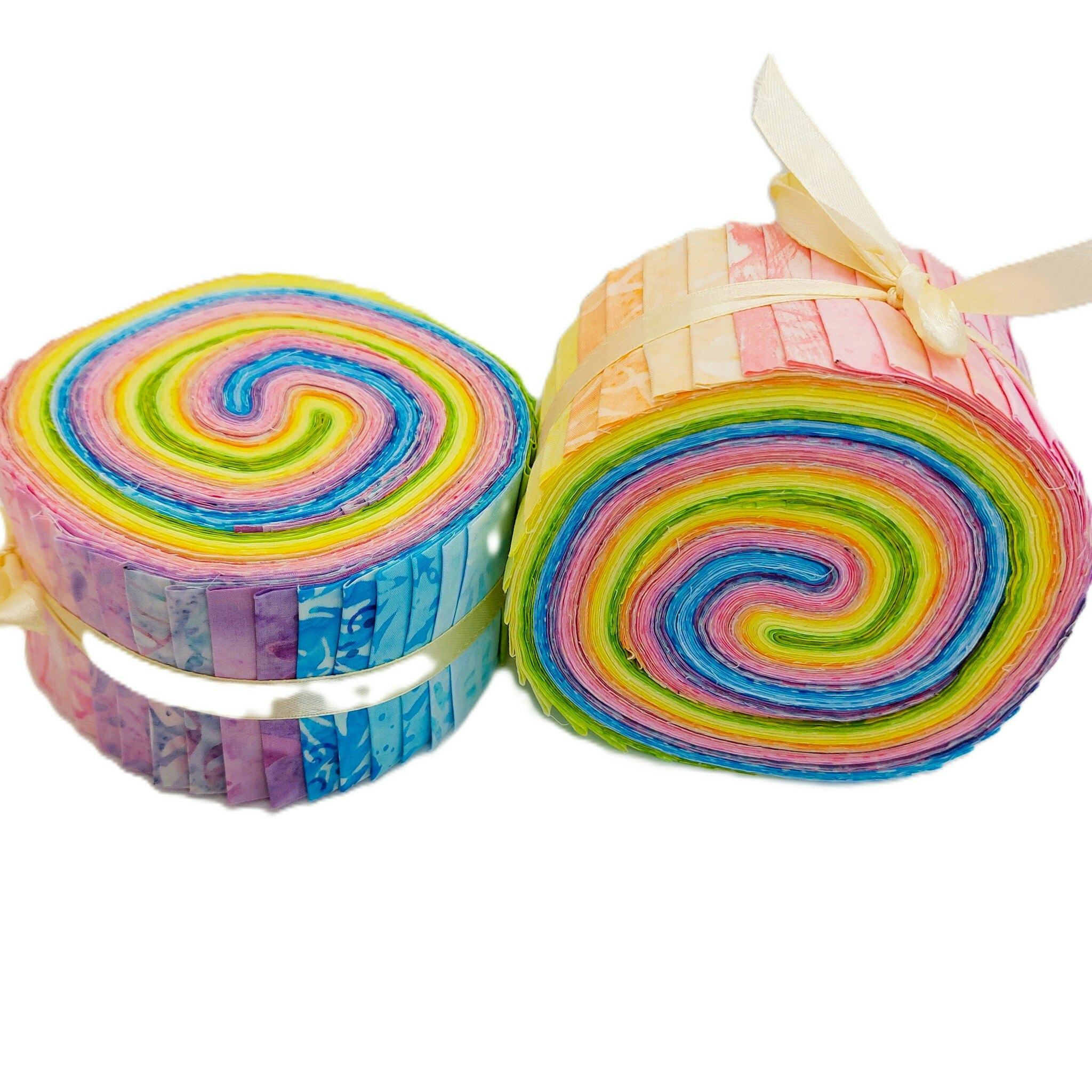 Happyness Pastell. Batikrulle med 40 st 2,5 inch remsor.