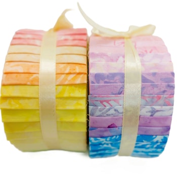 Happyness Pastell. Batikrulle med 40 st 2,5 inch remsor.