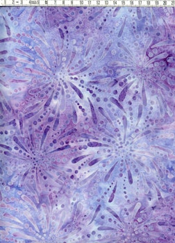 Ljuslila explosion - Batik Bomull 110 cm bred