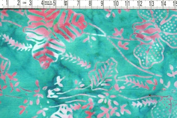 Tropisk hibiskus - Batik Bomull 110 cm bred