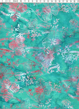 Tropisk hibiskus - Batik Bomull 110 cm bred