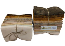 Brun & beige melerad FQ-bunt 12 st