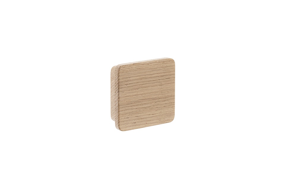 Square Obehandlad Ek knopp