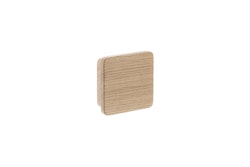 Square Obehandlad Ek knopp