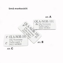 Merkeskilt STORE