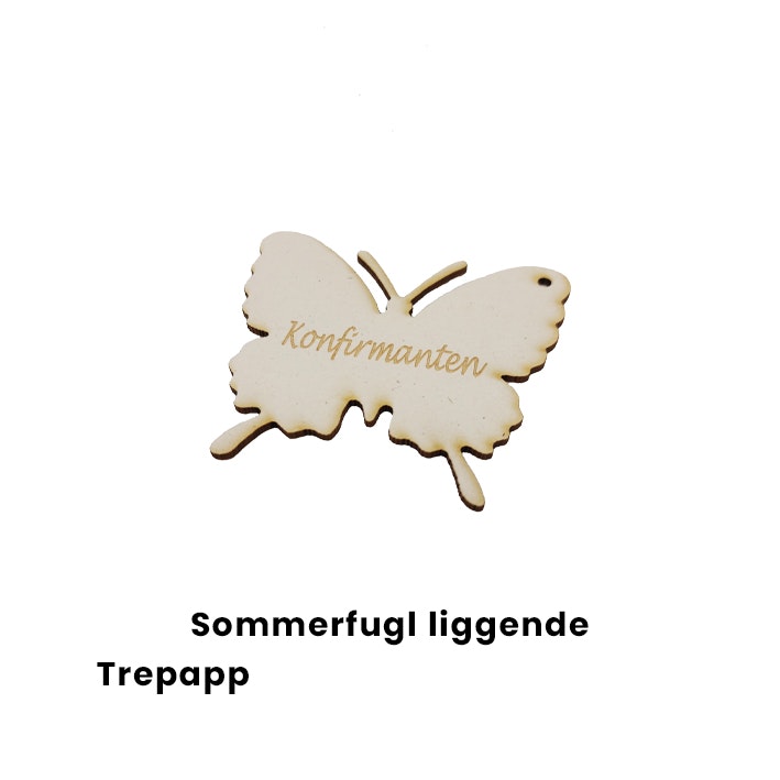 Bordkort Sommerfugl liggende